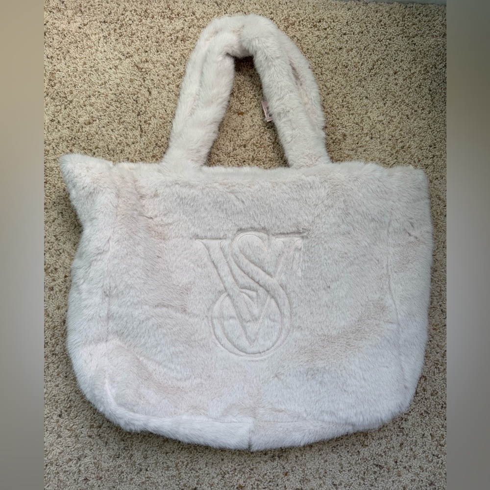 Victoria’s Secret Faux Fur Tote Bag NWT
